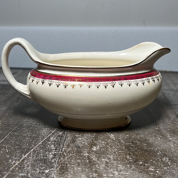 Homer Laughlin Fine China Vintage 1946 Eggshell Gravy Boat by Nautilus - Picture 4 of 7